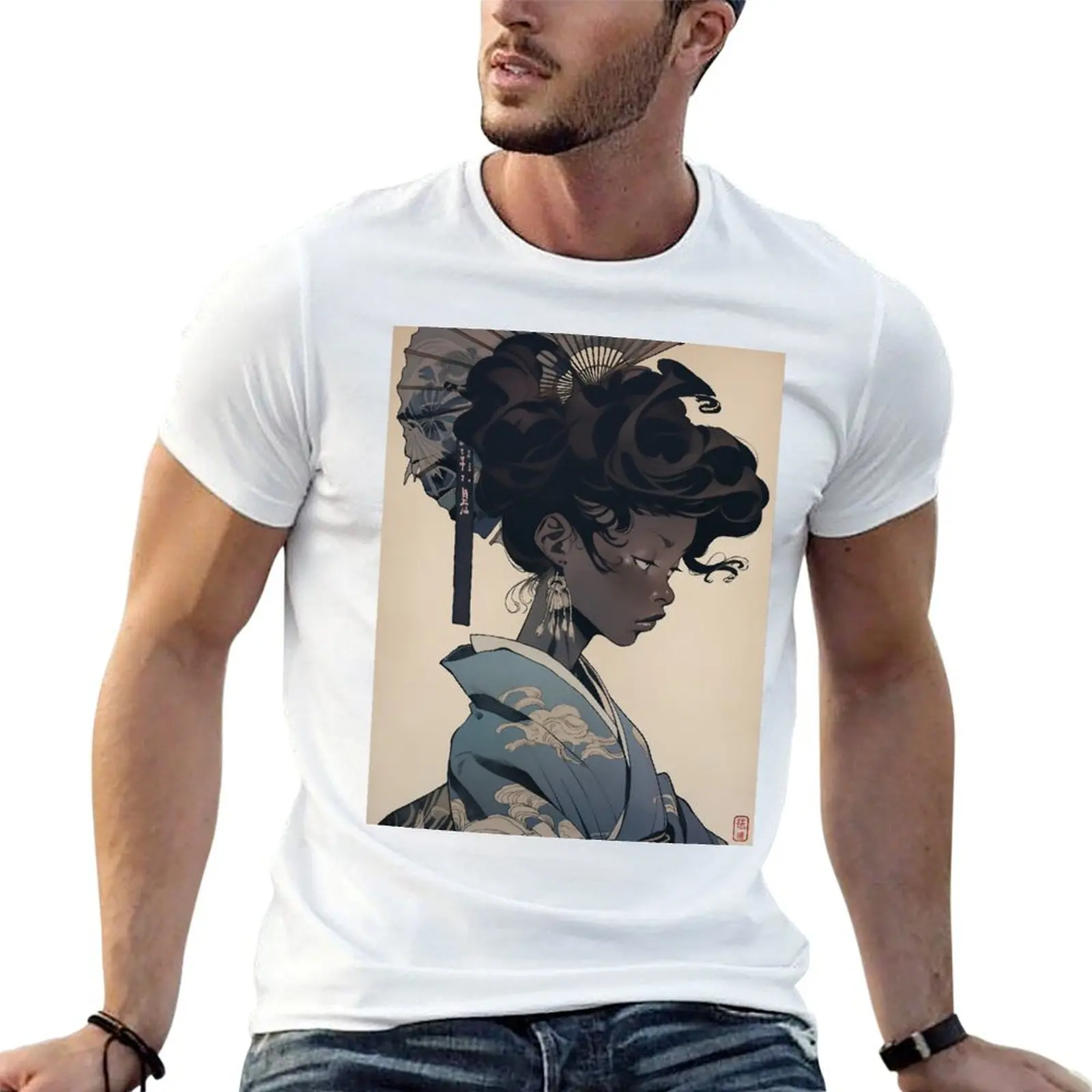 Geisha of Color 4 T-Shirt Lightweight Running Sports T-Shirt