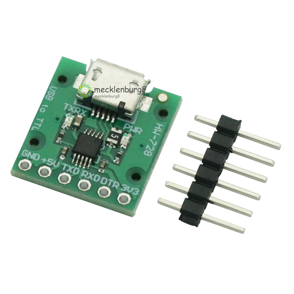 Nieuwe CH340E Usb Naar Ttl Seriële Converter 5V / 3.3V Alternatieve CH340G Module Voor Arduino Pro Mini
