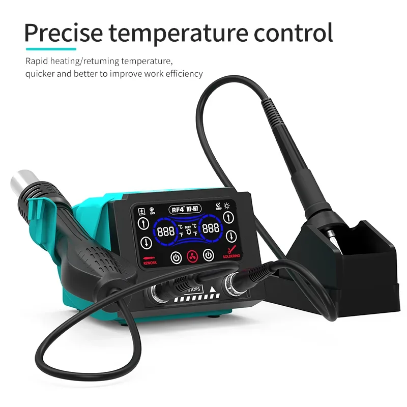 for PCBChip Repair Fast Desoldering RF4 RF-H6 RF-H7 Hot Air Gun Soldering Station New Version Powerful Thermoregulation Function