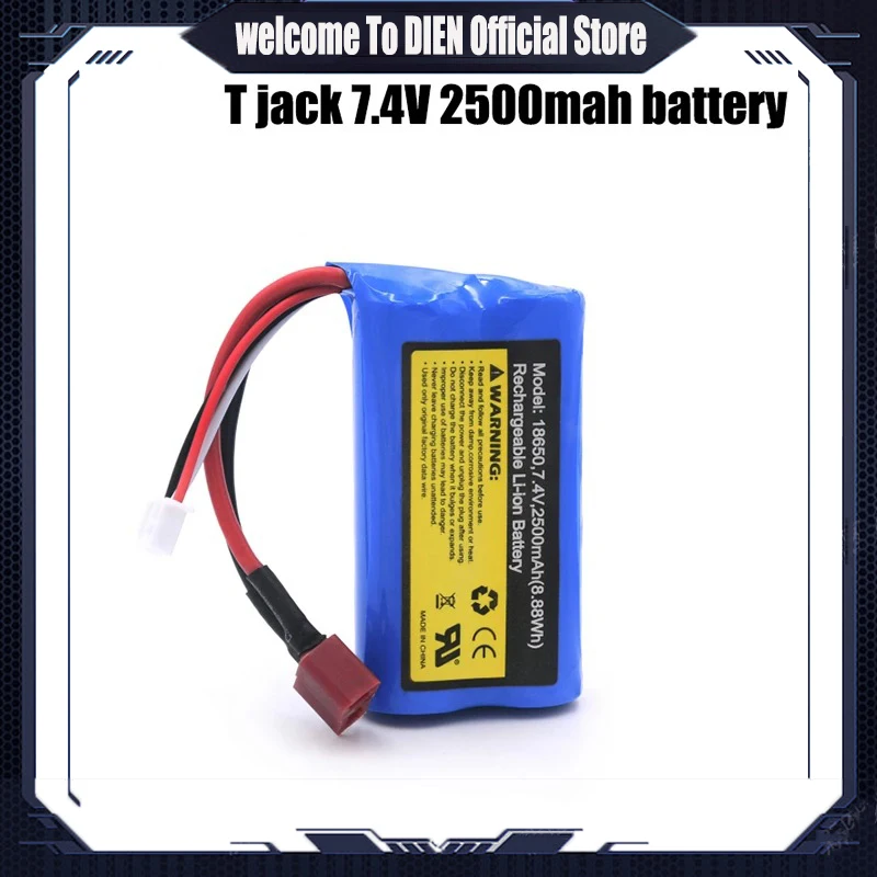 WLtoys 12429 1/12 RC oryginalne części zamienne samochodowy T Jack 7.4V 2500mah akumulator