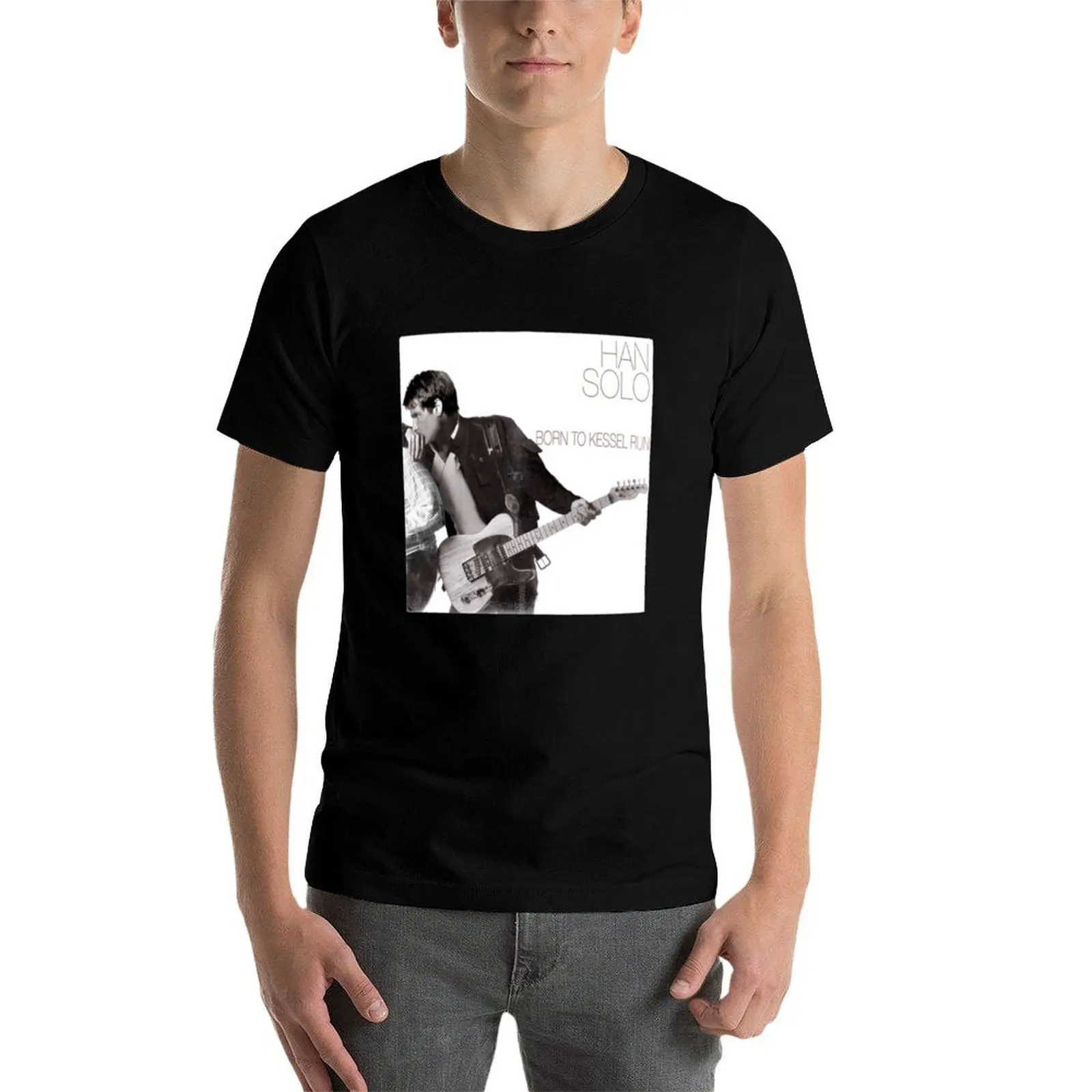 Camisa homem masculino t camisas homem homem nascido t para para versão) Kessel Album t Run (vinil algodão para camiseta pacote camisas para
