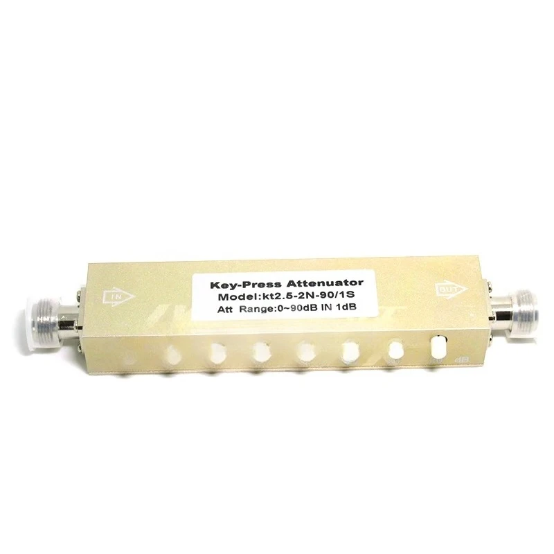N type adjustable attenuator / RF stepping adjustable attenuation / button adjustable attenuator 0-90db