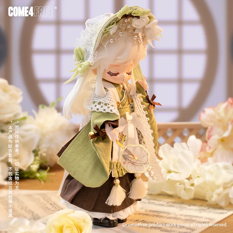 COME4FREE Dessert Series Matcha and Fruit Baby Clothes 12 Points OB11 Doll BJD Skirt Doll Clothes