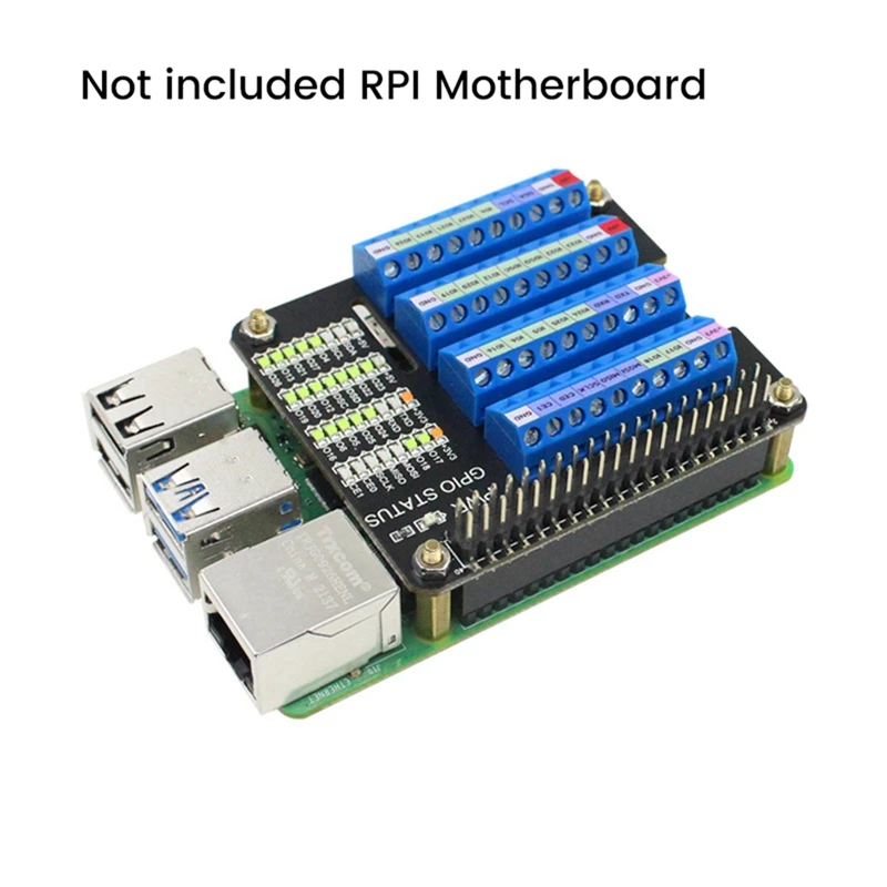 Para raspberry pi gpio placa de extensão terminal chapéu para raspberry pi 2b/3b/3b +/4b/zero/zero w módulo interface gpio