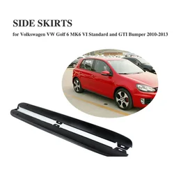 Side Skirts Aprons Body Kit For Volkswagen VW Golf 6 VI MK6 & GTI 2010-2013 PP Black Unpainted Exterior Bumper Strip Car Styling