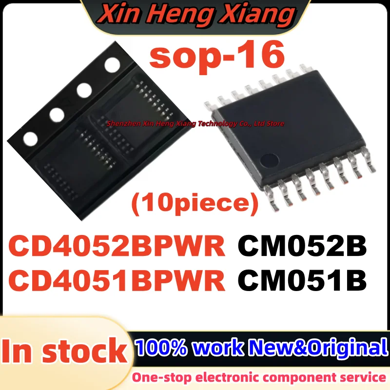 (10Pcs) CM051B CM052B CD4051BPWR CD4052BPWR SOP-16