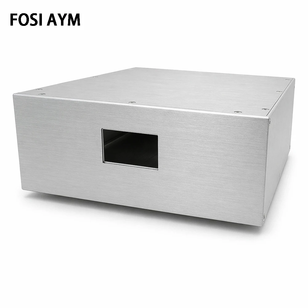 308x120x308mm FOSI AYM  Full Aluminum Power Filter Chassis Isolation Transformer HiFi Preamp Amplifier Case DIY