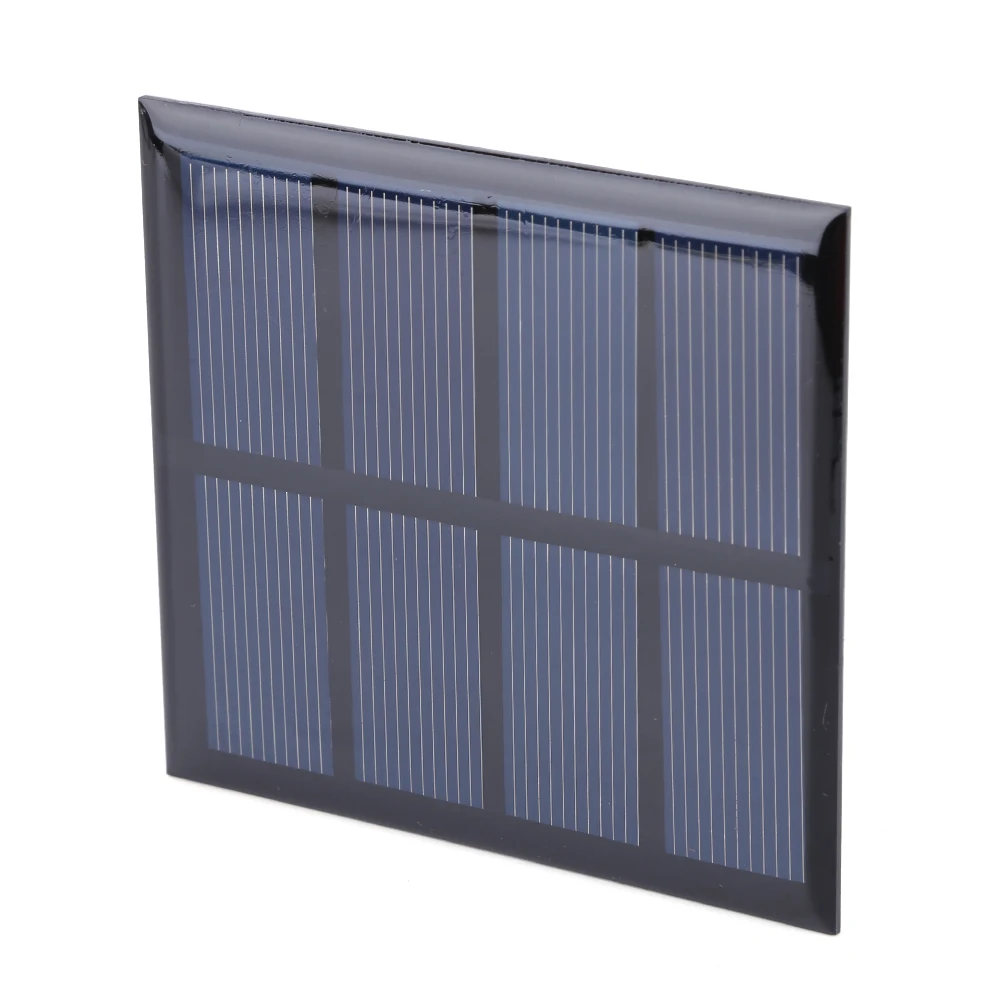 3W 2V Solar Panel Charger Polycrystalline Outdoor Solar Panels Lightweight Scratchproof Courtyard Lighting DIY Charger Supplies