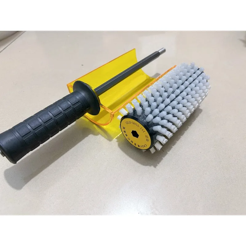 New and upgraded ski waxing roller brush set copper nylon horse hair roller brush shaft rod ski maintenance 150mm