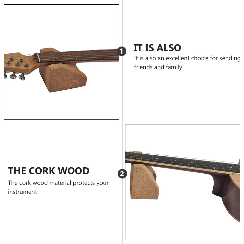 

Guitar Bracket Neck Rest Support Small Tools Accessories High Quality Cork Wood Environmentally Friendly Unique Shape