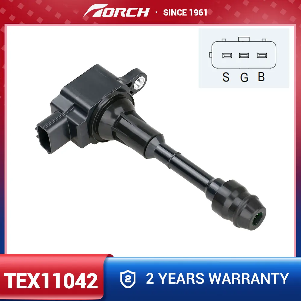 1PC Ignition Coil TEX11042 Replace for 22448-8H315 22448-8H300 22448-8H314 22448-9Y600 0986JG1213 8-97315-438-0 VALEO 245260