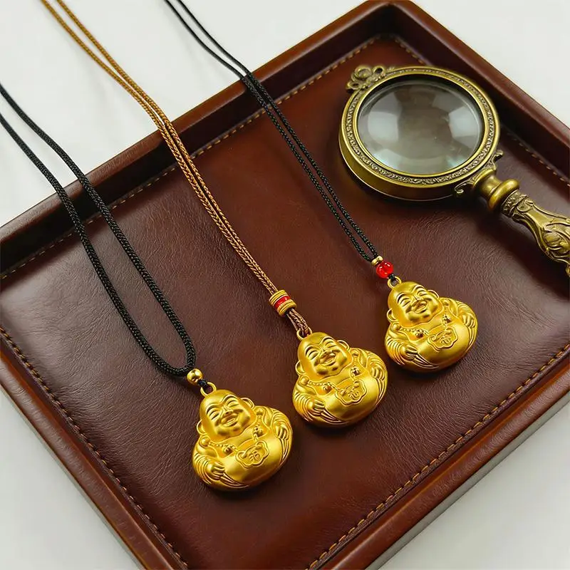Maitreya Pendant Statue Necklace Fashionable Women's Wealth Jewelry Gifts