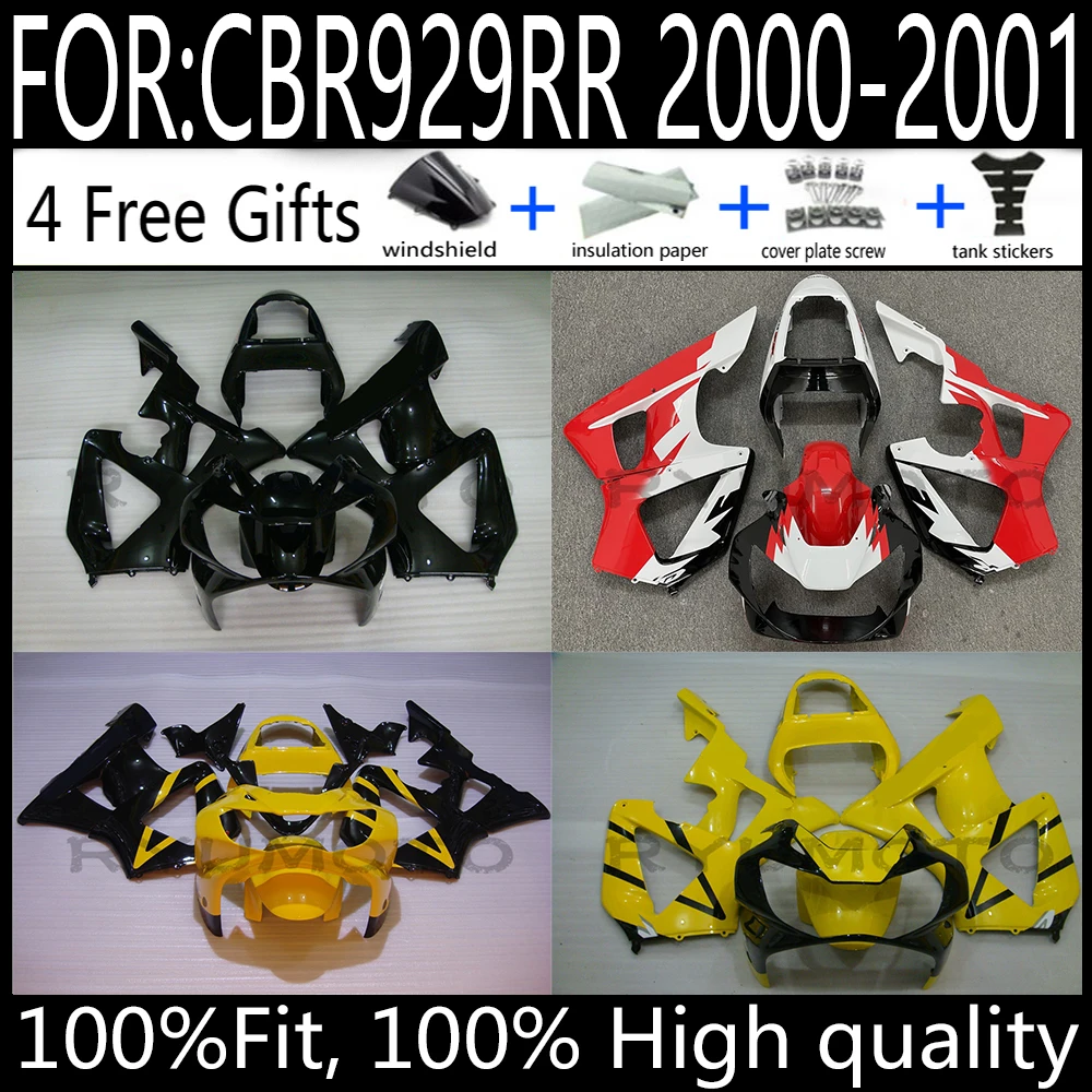 

Excellent Injection mold full Fairing kit fit for CBR900RR 929 00 01 Motorcycle bodywork fairings CBR929 00 01