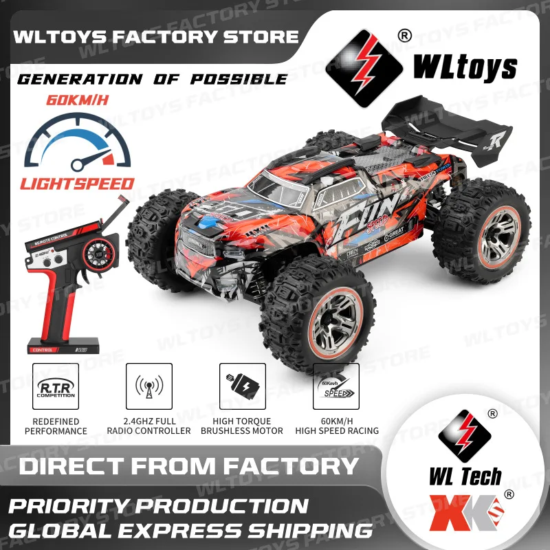 New 1：18 Wltoys Rc Car 184008/184008b1 Three In One Brushless Electric 4wd Remote Control Off Road Vehicle Toy Children'S Gift