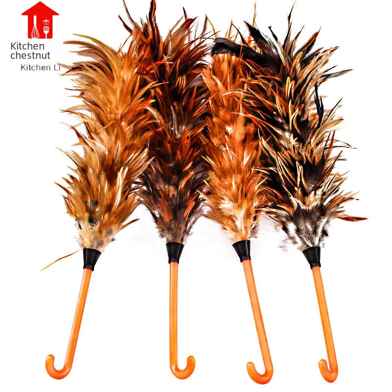 Small Feather Duster Dust Cleaning Household Small Size Feather Duster Economical and Practical Calligraphy and Painting Househo