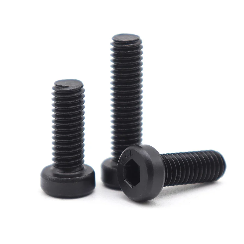 ألين عرافة مسدس المقبس رقيقة قصيرة الشخصي غطاء مسمار لولبي الرأس M3 M4 M5 M6 M8 M10 M12 M14 M16 الصف 12.9 الكربون الأسود الصلب