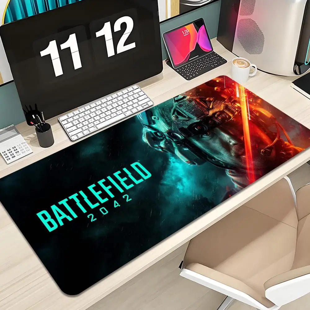 

2042 Game B_Battlefield Mouse Pad Keyboard Mousepad large 1200X600 mm Desk Mat PC Gamer Office Carpet Home Table pad