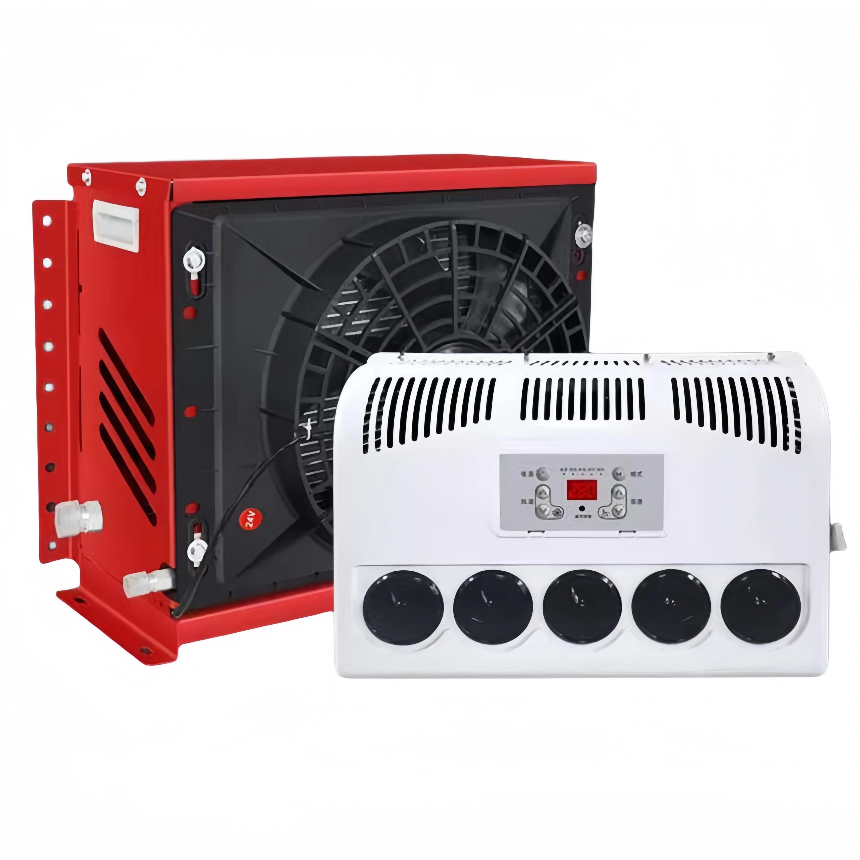 24V Universal Classic Electric Portable DC Split New 12 Volt Air Conditioning System Cars Trucks Universal Car Air