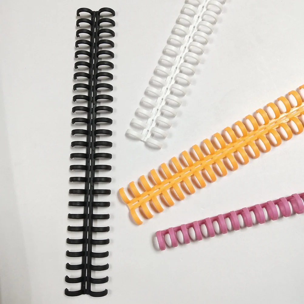 Bisagra de libro cortable de 30 agujeros, carpeta de hojas sueltas Premium para manualidades de cuaderno DIY, bisagra de hojas largas y sueltas, 5 uds., 10Mm