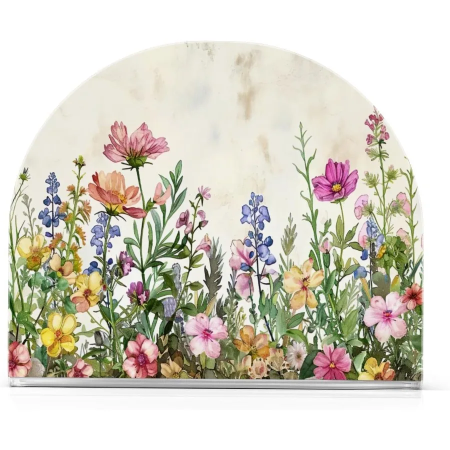 

Держатель для коньков с весенними цветами для столов, держатели для коньков для кухонного стола, держатели для коктейльных коньков, держатель для бумажных коньков