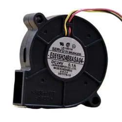 5015 turbo blower fan E0515H24B8ASA64 5cm 50mm 50x50x15mm DC 24V 0.1A 3 wire Double ball