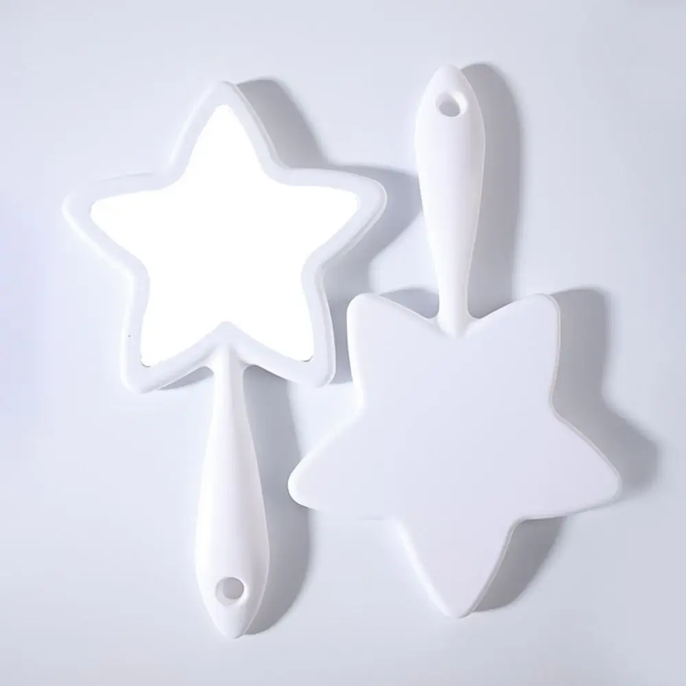 Pentagram Shape Five-pointed Star Mirror Single-sided With Hanging Hole Handheld Mirror High-definition Beauty Make-up Mirror