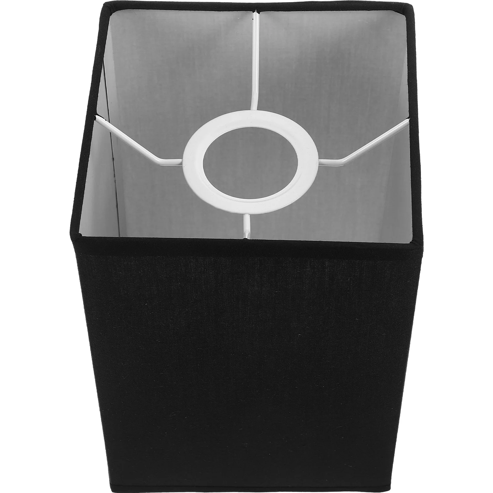 

Square Table Lamp Shade Black TC E27 Iron Frame Cloth Cover for Bedroom Living Room Decor Lighting Fixtures Replacement