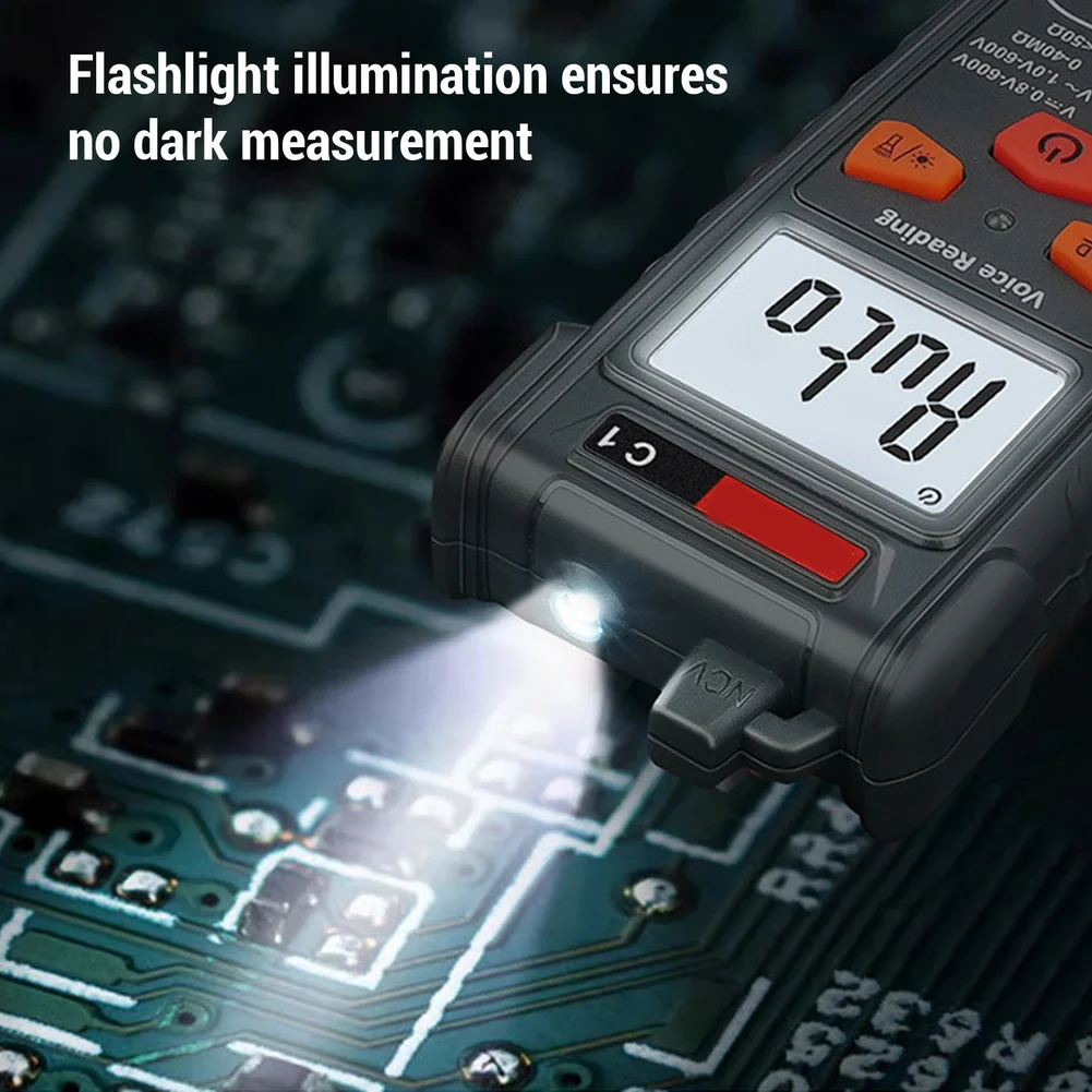 For Automotive Circuits AC DC Voltmeter Digital Multimeter Home Troubleshooting Battery Tester Undervoltage Indicator