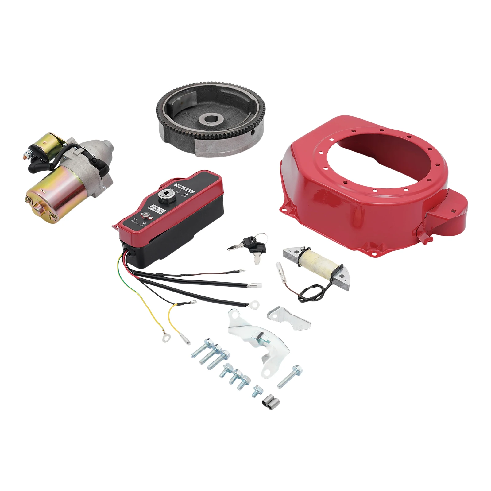 Electric Starter Kit,Electric Starter Conversion Kit,Electric Starter Motor Kit, Electric Starter Kit Fit for Honda GX200, GX160 view 8