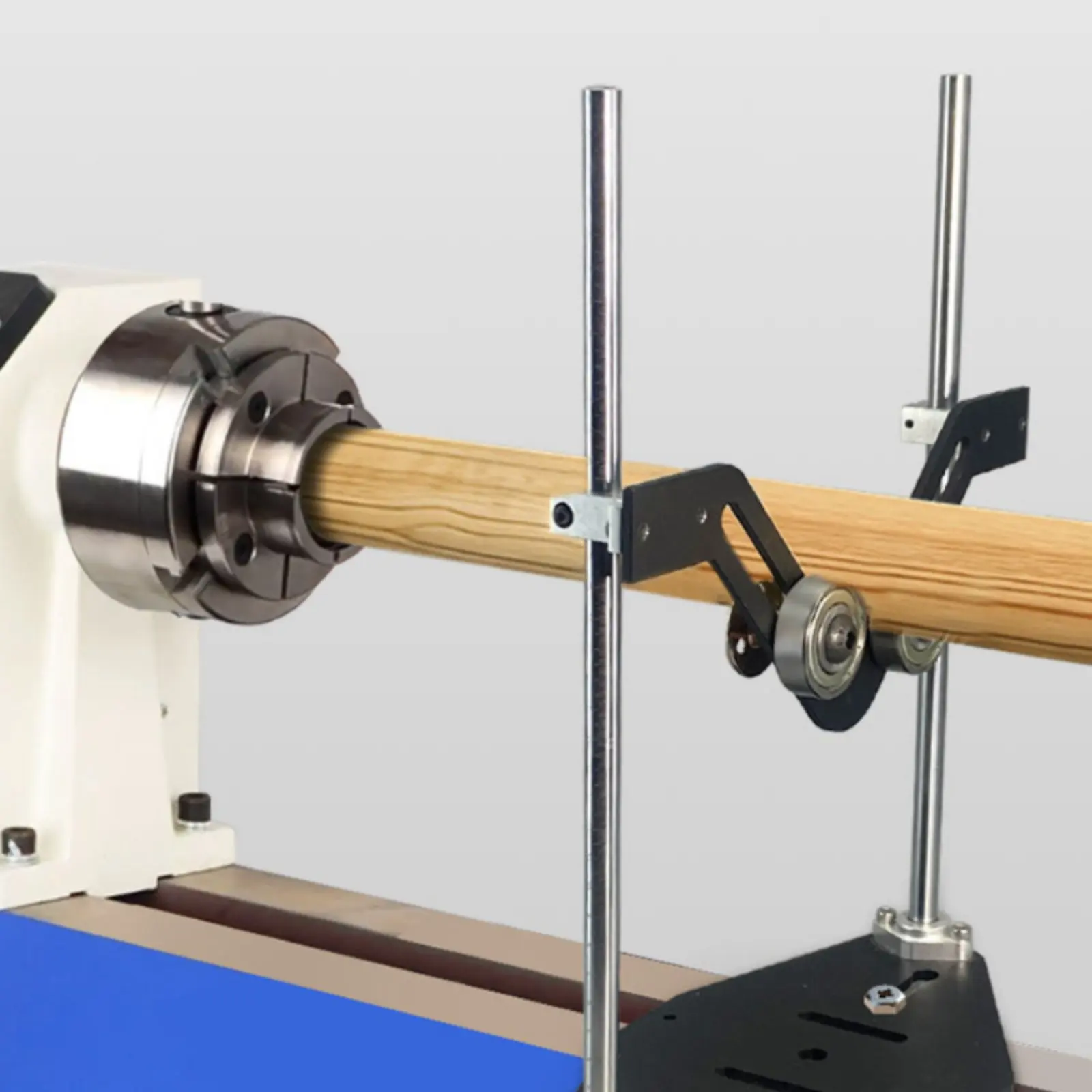 V-Shaped Wheel Stand Effortless Rotation Log Rotating Stand Pipe Cutting Support Wheel Sturdy Duty Workshop Equipment for Garage view 6