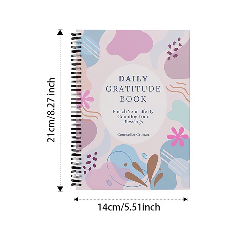 【3CS99】Livro diário de gulitude para terapeutas, orientação diária e terapia, decoração de escritório, perfeito para aprendizagem emocional e habilidades de cópia