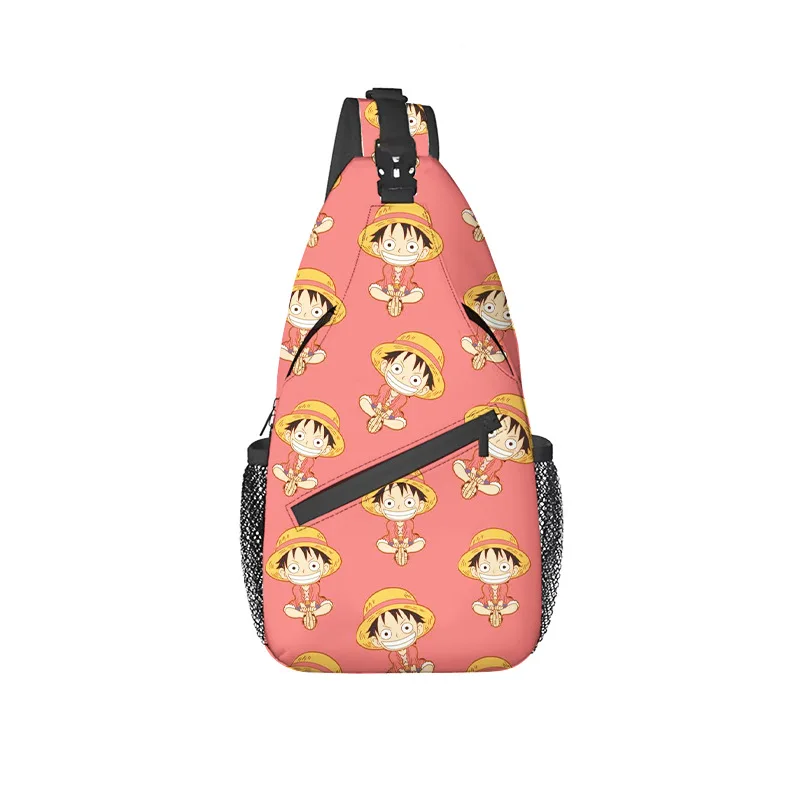 One Piece Anime Men's Sling Bag Large Capacity Crossbody Chest Backpack for Couple Travel Hiking Daypack Single Shoulder Gift - view 4