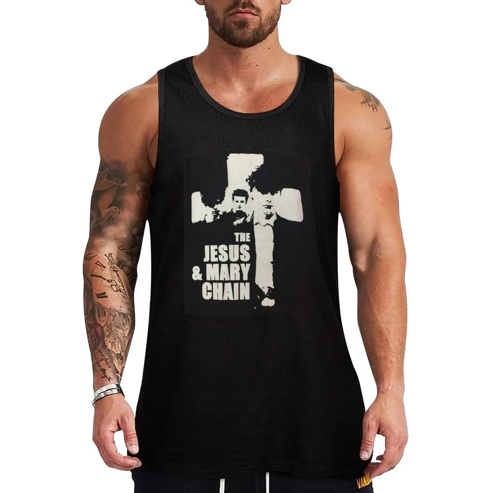Jesus & Mary Chain Tank Top Street Casual Tank Top Urban Sleeveless Shirt