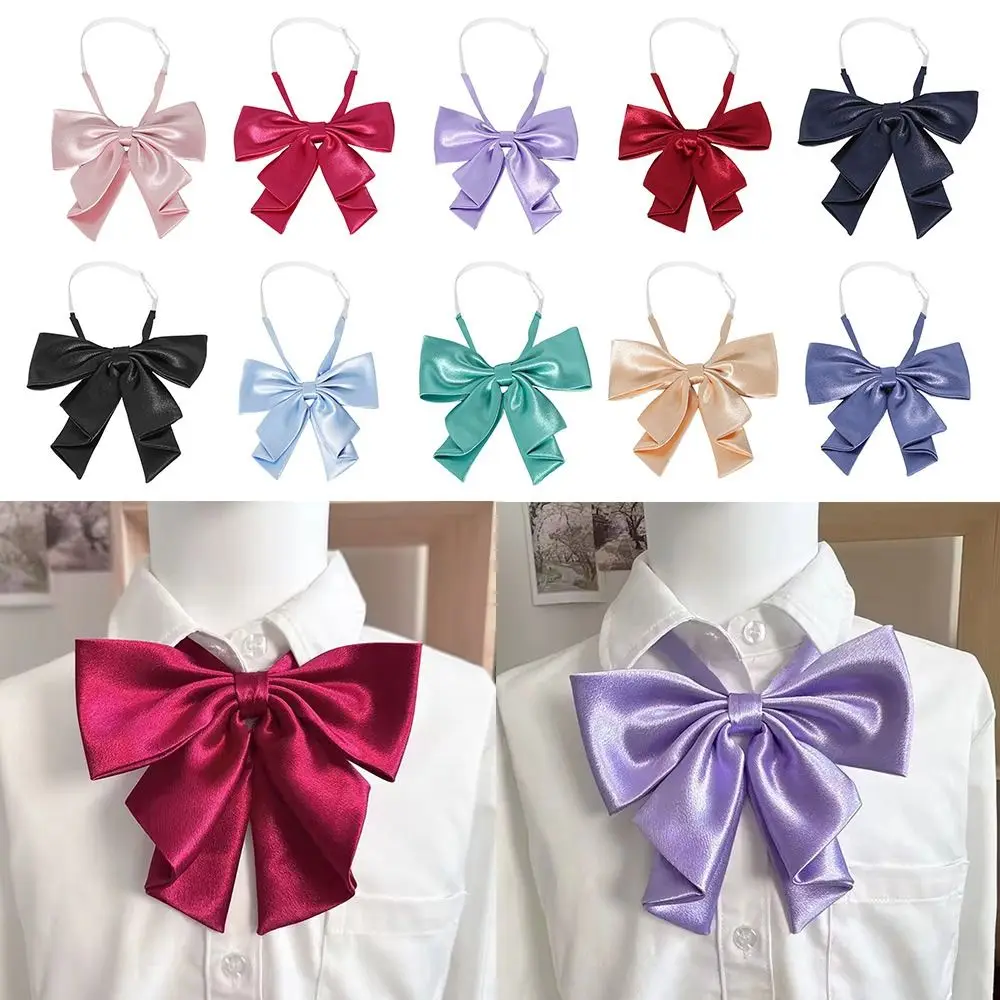 College Style JK Ties Solid Color Fashion Uniform Sailor Suit Collar Bowknot Oversized Swallowtail Bowknot