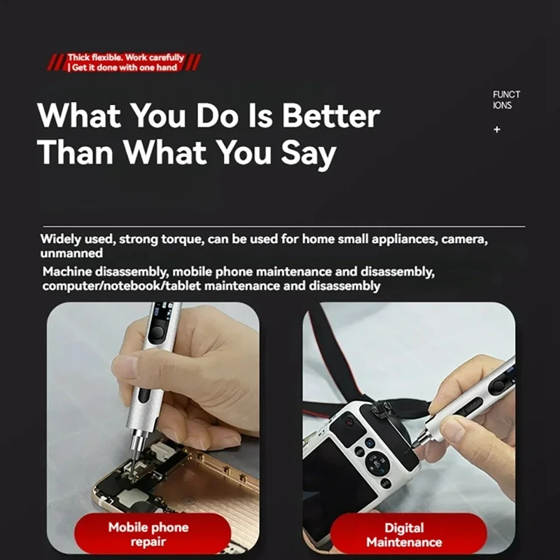 A19F-Mini 32-In-1 Professional Electric Screwdriver Kit Precision Equipment Repair Screwdriver Ultra-HD Monitor Repair Tools