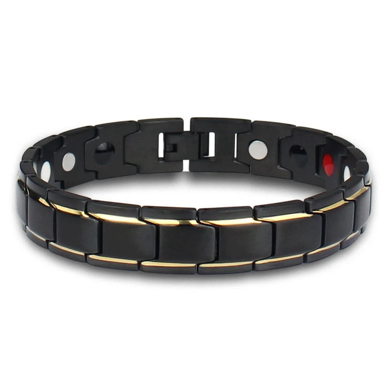 Pulsera magnética clásica para aliviar el dolor de artritis, joyería energética para hombres, Fitness, pérdida de peso, brazaletes para el cuidado