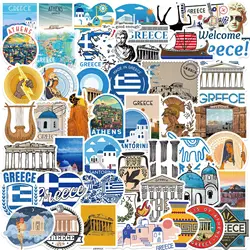 50pcs Greece Cartoon Graffiti Stickers Phone Guitar Laptop Notebook Suitcase Water Bottles Waterproof Sticker Gift