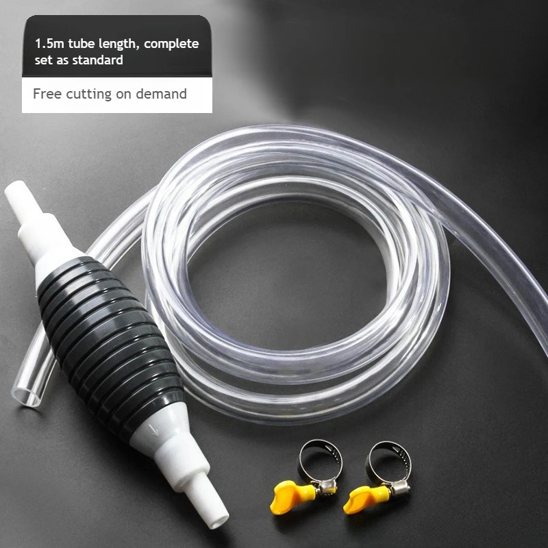 Pompa manuale per gasolio da 2 metri, durevole, per auto, benzina liquida, sintonizzazione, serbatoio di trasferimento carburante, iniettore, accessori per tubi di aspirazione