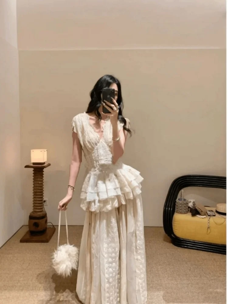 

Модный женский топ Sli Svel irt, уникальный дизайн, весна 2026, трендовый товар, французский стиль, свободный крой, круглый вырез, стандартная длина