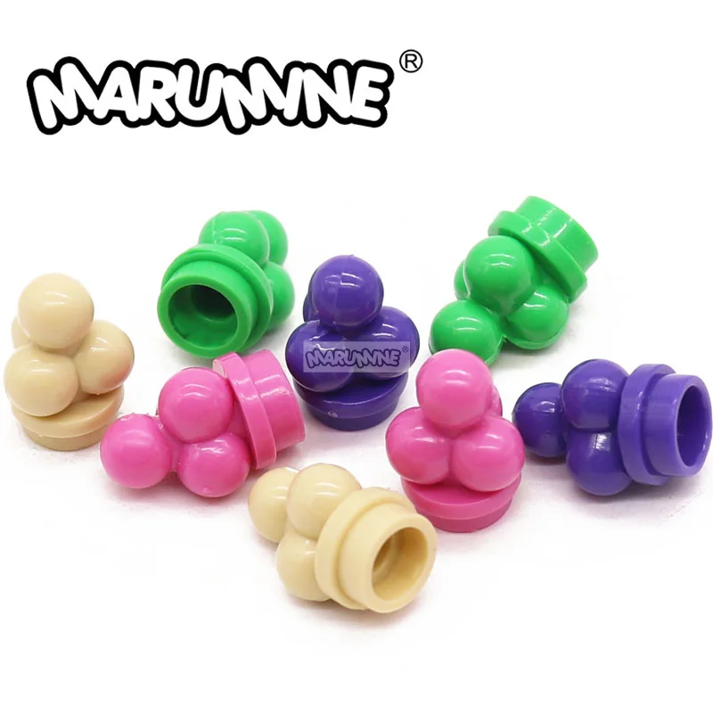 Marumine MOC Parts Ice Cream Scoops 50PCS Compatible 6254 Mini Foods Bricks Accessories DIY Building Blocks Assmble Particle