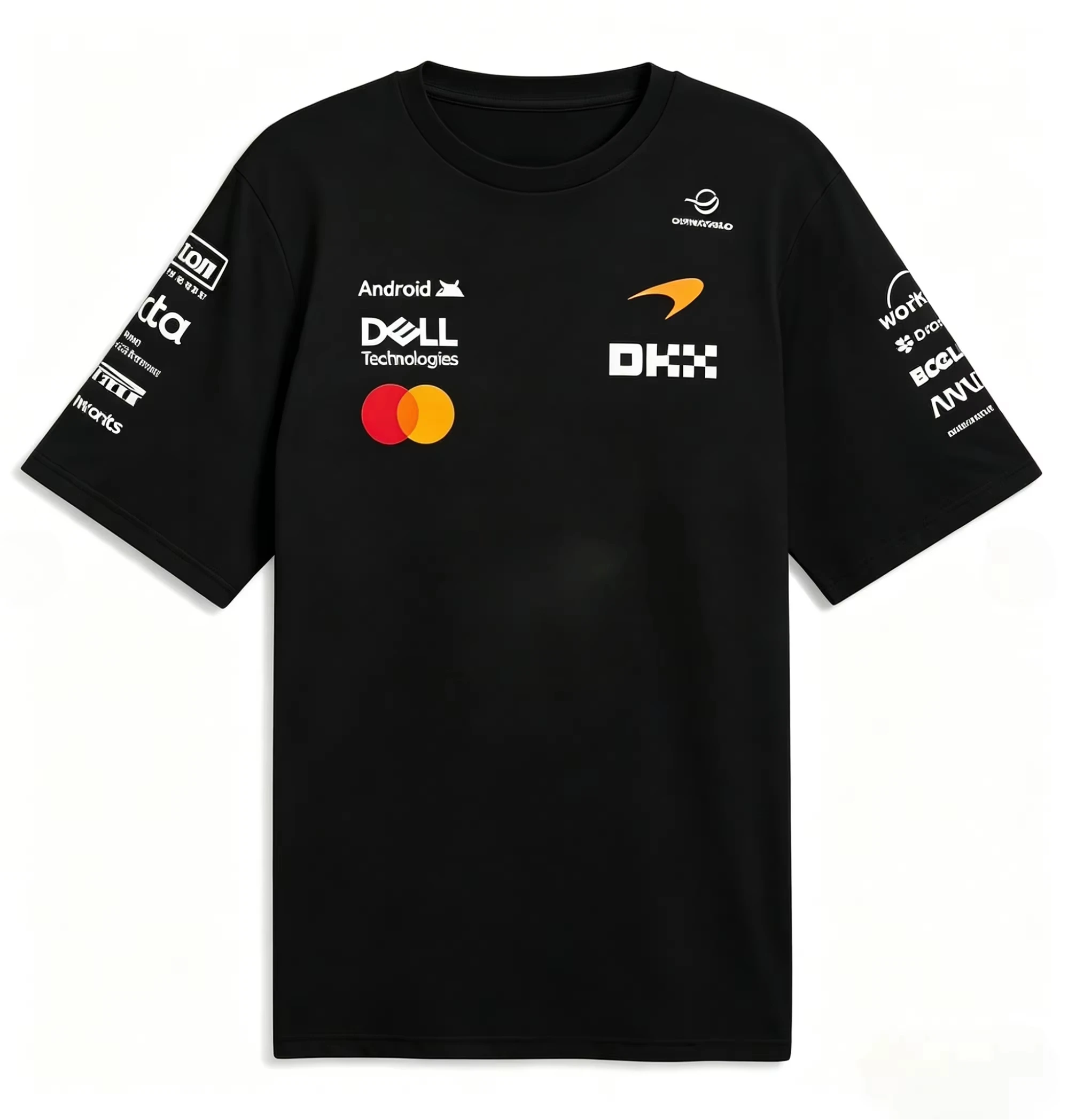 Herren Sommer Racing-Style Print Locker Geschnittenes Rundhals-Baumwoll-T-Shirt Lässige Mode Streetwear Sport Tägliche Kurzarm-Oberteile für Männer – Detail 2