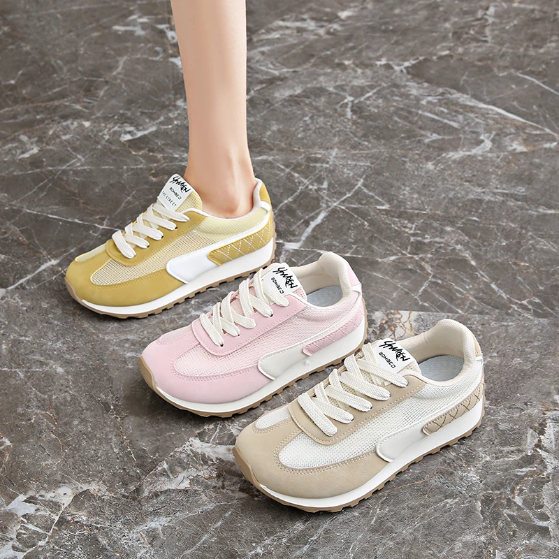 

Women Shoes Breathable All-match Mesh Shoes Casual Sports Trendy Shoes Female Wear-resistant Running Shoes for Women