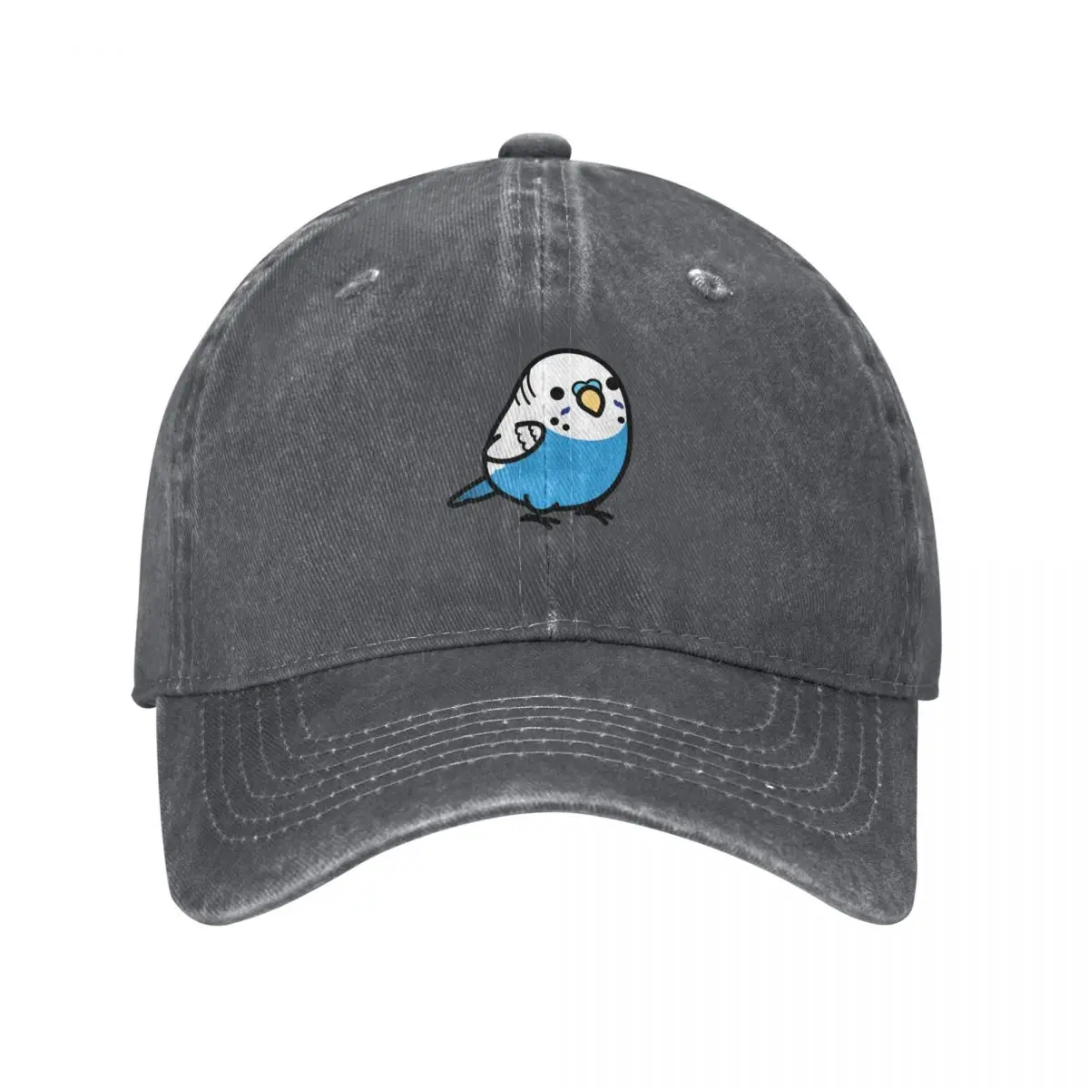 Chubby Blue Budgie - Male Baseball Cap Beach Hat Man For The Sun funny hat Women's Beach Men's