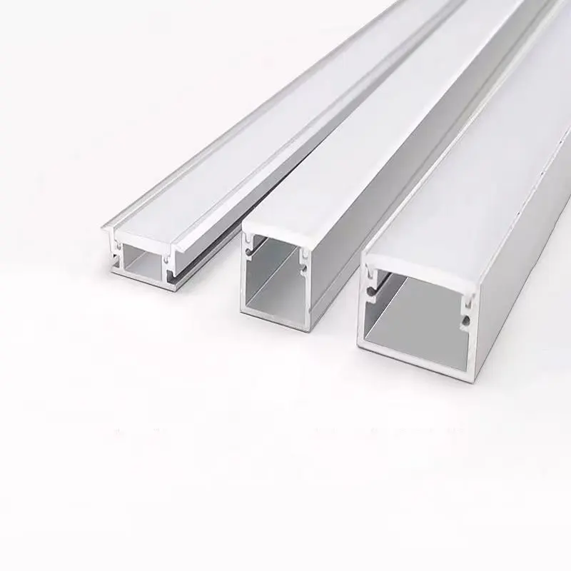 Under-ground Aluminum Profile Embedded Buried Led Channel Bar Lamp Thicken PC Cover Background Linear Strip