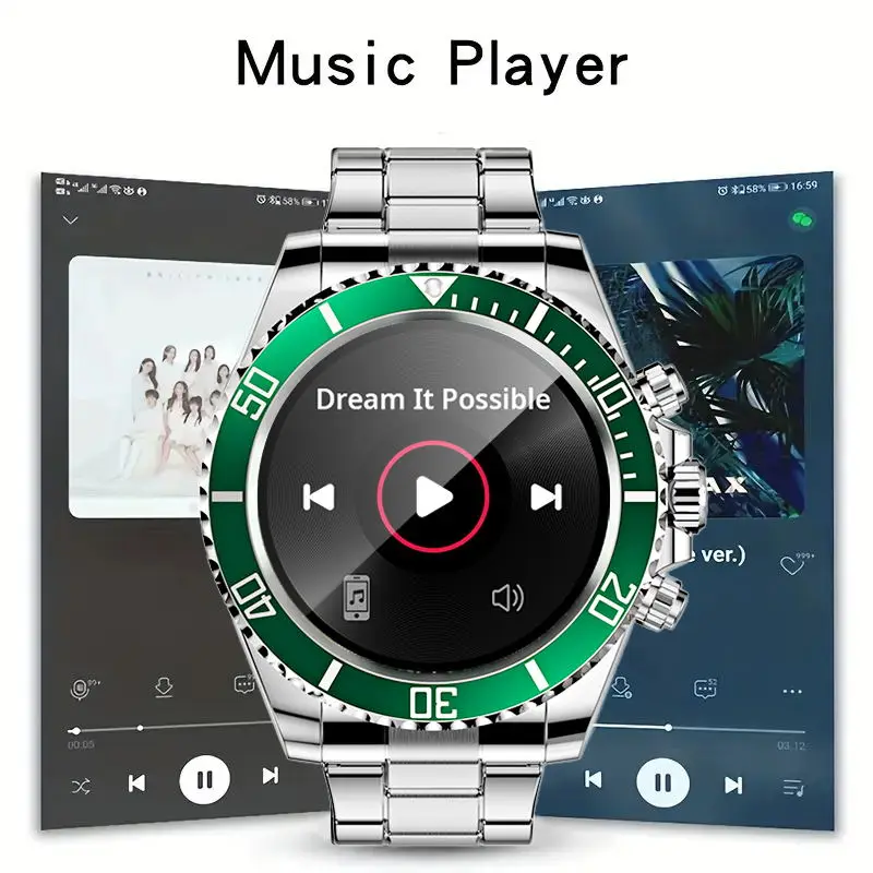 

Aiweile AW12 новый стиль роскошные умные часы с циферблатами ответ на вызов для мужчин водонепроницаемые спортивные цифровые деловые часы для подарка