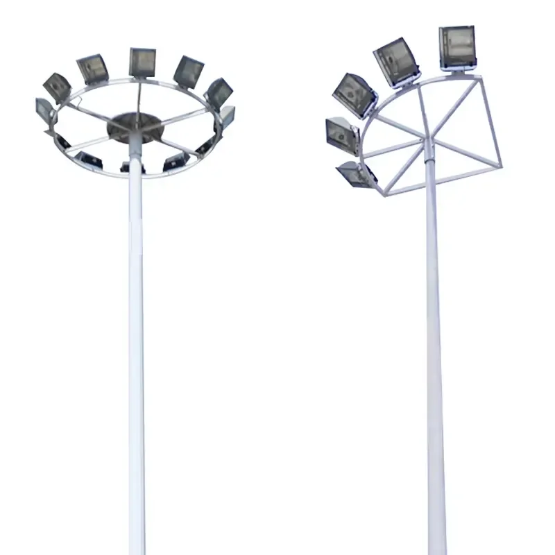 for 15m to 18m High Mast Steel Street Light Pole Telescopic Lighting Post