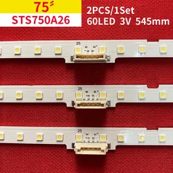 Samsung用LEDバックライトストリップ,ue75nu7170,ue75nu7100,sts750a26_30f,BN96-46078A, 54.5cm,60led