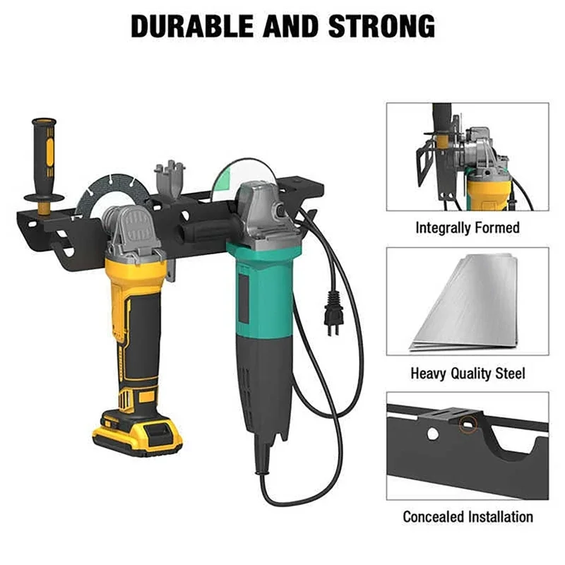 Angle Grinder Holder Angle Grinder Stand Storage Rack With Cord Hanger Wall Mount Bracket For Cutters Polishers