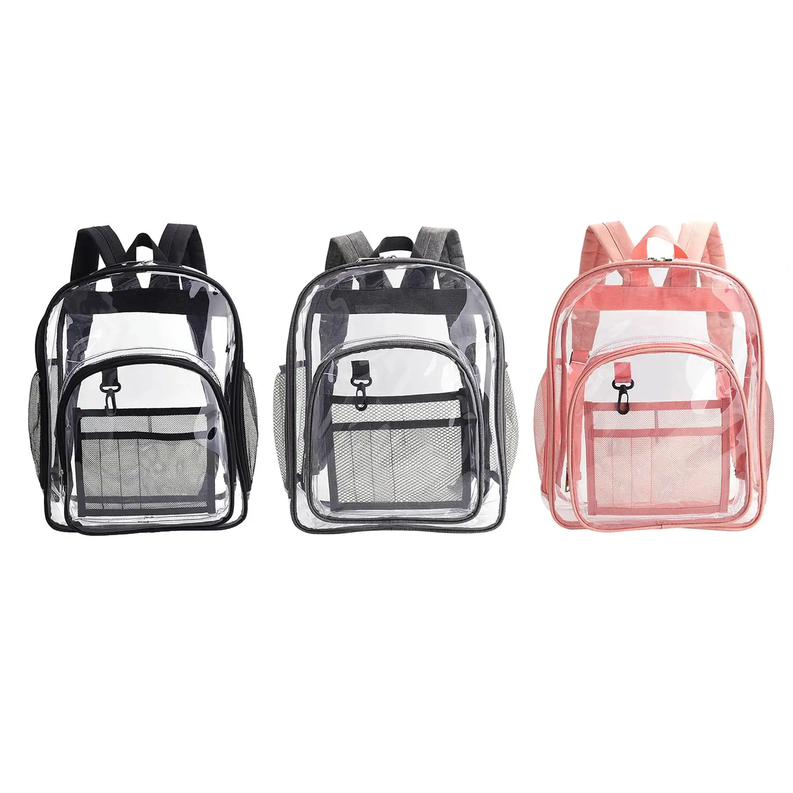 

Transparent Book Bags Clear PVC Backpack for Sports Concert Boys