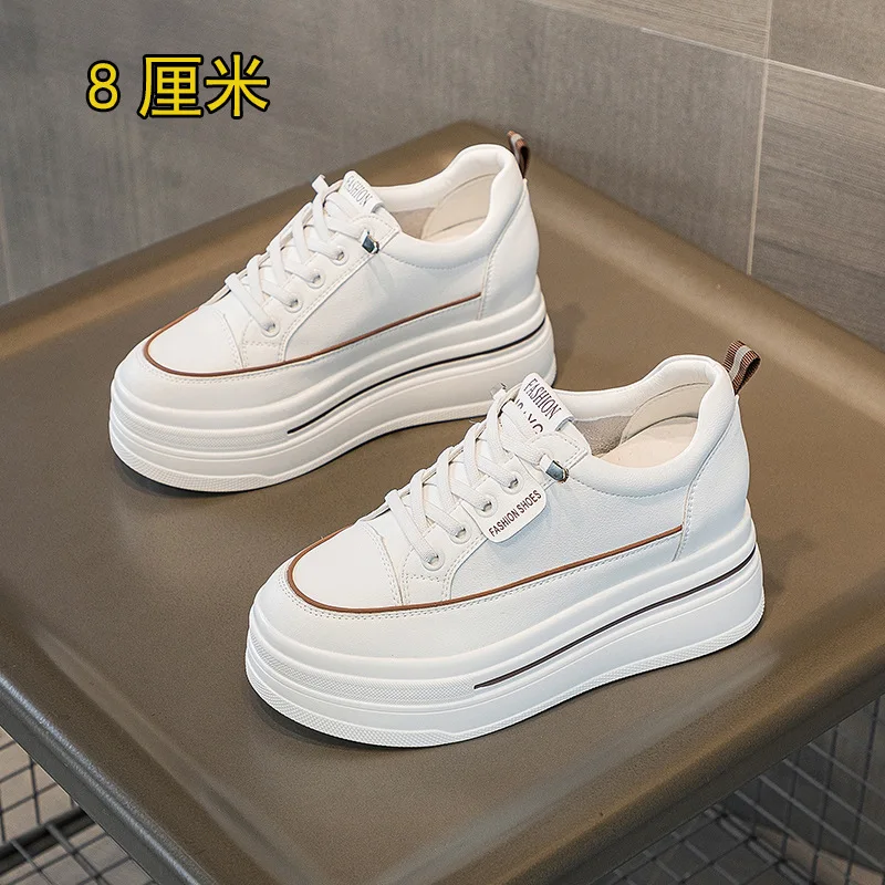 Thick Soled Sneakers for Women Spring/summer Sloping Heels Women's Shoes Inner Height Increase Without Straps Pumps for Women